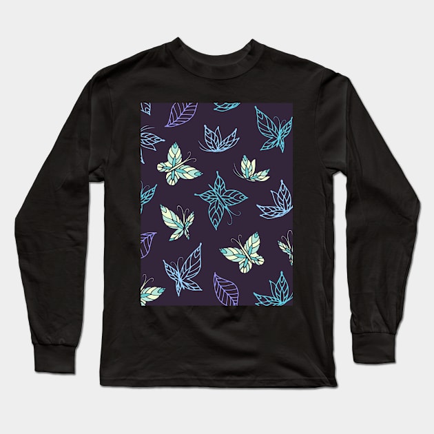 Butterflies Long Sleeve T-Shirt by ziryna